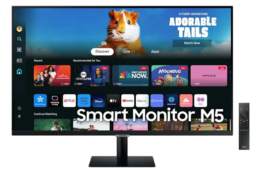 Monitor Samsung Smart Monitor M5 32″ FHD HDMI/USB-A 60Hz 4ms Negro LS32DM500ENXGO