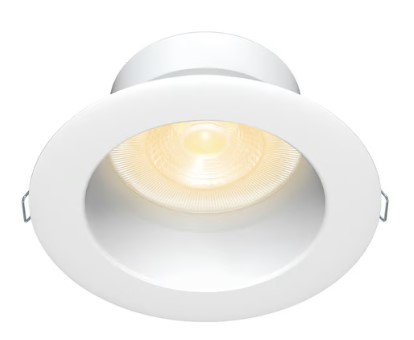 Lámpara Empotrable Downlight LED 10 W, Luz Cálida Brillante, No atenuable, Multivoltaje