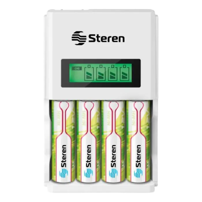 CARGADOR INTELIGENTE Steren D/BAT AA/AAA C/4 PILAS AA CRG-200