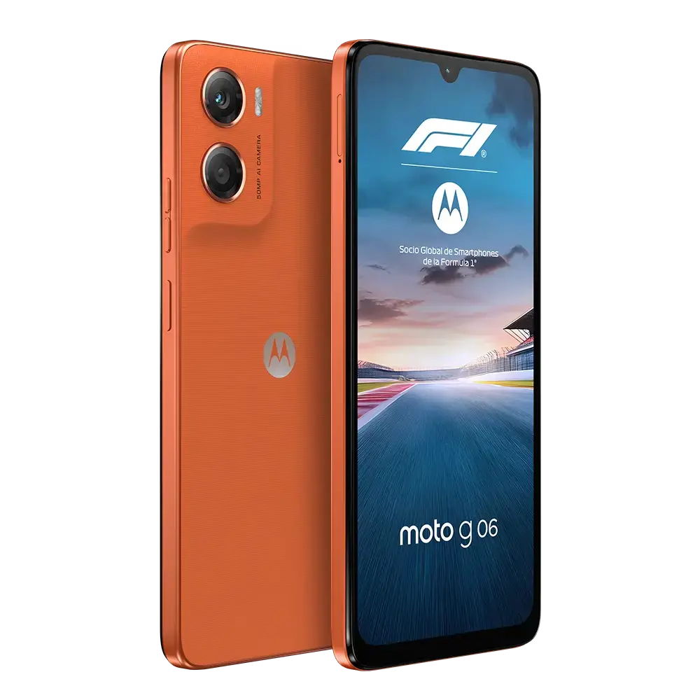 Celular Motorola Moto G06 LTE 256GB 4GB-RAM Naranja