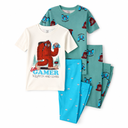 Pijama 4 piezas 100% algodón Bigfoot Gamer para niño