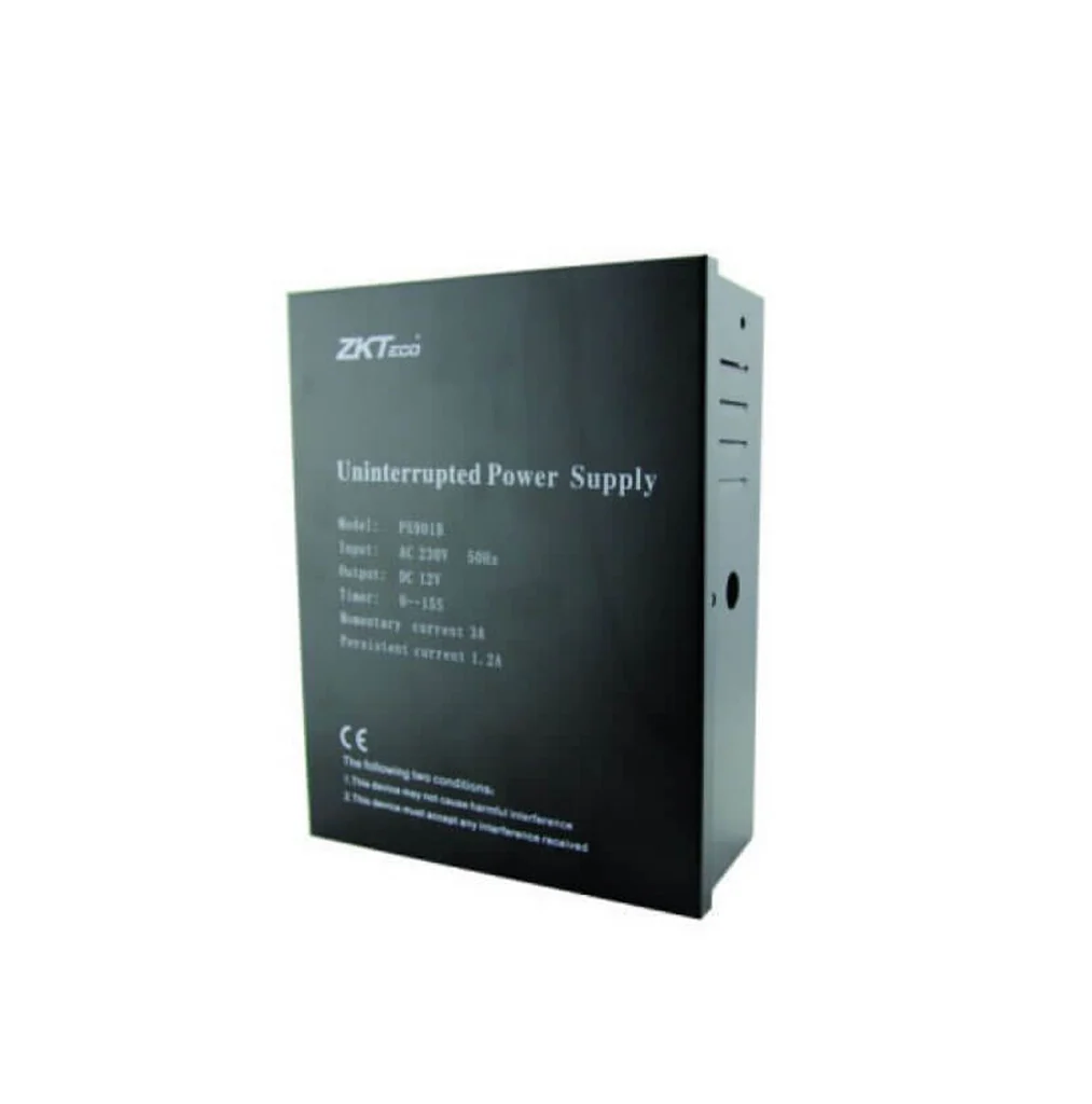 Fuente de Poder ZKTeco 12V DC Negro PS902B