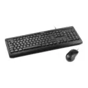 Kit Teclado y Mouse KlipXtreme DeskMate Alámbrico Español Negro KCK-251S