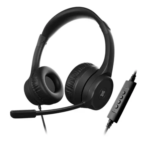 Headset Klip Xtreme KlearCom Alámbrico USB-A Negro KCH-510