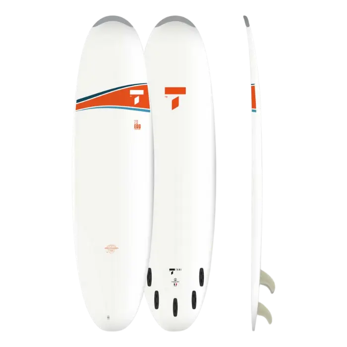 Tabla de Surf Tahe Egg 7'0″ Dura-Tec Blanca/Naranja 107142
