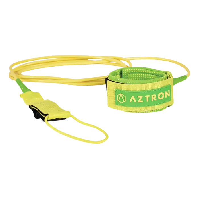 Correa de Tabla Aztron Surf Leash 2.13mts Amarilla/Verde AC-L213