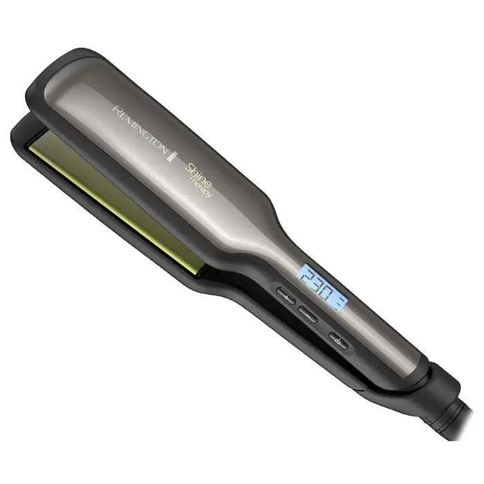 Plancha Alisadora Remington Shine Therapy con placas anchas