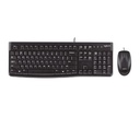 Combo Teclado y Mouse Logitech MK120 USB Alámbrico Negro 920-002565