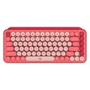 Teclado Inalámbricos Logitech Pop Keys With Emoji Keys HaertBreaker Rosa 920-010715