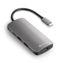 Adaptador SHARKOON USB 3.0 TYPE C MULTIPORT GREY 4044951026715