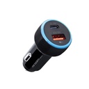 Cargador Argom de Auto Force C1 38W PD Tipo-C + USB ARG-AC-0118BK