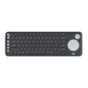 Teclado Membrana Logitech Smart TV K600 Inalámbrico Negro 920-008824
