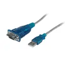 Cable Adaptador Startech USB a Serie RS232 de 1 Puerto Serial DB9 - Macho a Macho - Conversor Compatible con Windows 8 ICUSB232V2