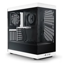 CASE HYTE Y40 TORRE MEDIA VIDRIO TEMPLADO 1 ABANICO TRASERO Y 1 ABANICO INFERIOR CS-HYTE-Y40-BW