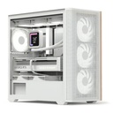 CASE RGB AEROCOOL D301A TORRE PEQUEÑA MALLA 1 ABANICO TRASERO Y 3 ABANICOS FRONTALES D301A-G-WT-V2