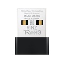 ADAPTADOR DE RED MERCUSYS MA20N(US) DUAL BAND USB 2.0 433 MBPS / 5 GHz