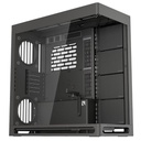 CASE HAVN HS 420 TORRE MEDIA PANEL FRONTAL DE VIDRIO ESTRUCTURA HIBRIDA 1 PUERTO USB-C Y 2 PUERTOS UBS-A HVN-CA-HS420-06