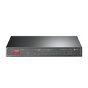 SWITCH TP LINK TL-SG1210MPE(UN) 9 PUERTOS GIGABIT RJ45 Y 1 PUERTO SFP/RJ45 COMBINADO 10/100/1000 MBPS