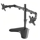 SOPORTE DE ESCRITORIO UNNO TEKNO TM8001BK COMPATIBLE CON PLANOS DE HASTA 32" CAPACIDAD DE 8KG CADA UNO