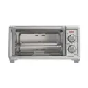 Black+Decker Horno tostador de 4 rebanadas convección natural, TO4120-1SDLA