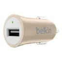 Adaptador de Corriente para Carro Belkin 2.4A USB-A Dorado/Blanco F8M730btGLD