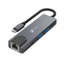 Xtech - Hub - 5 puertos - 5-in-1 USB-C® RJ-45 XTC-5