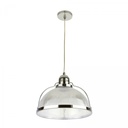 LUMINARIO COLGANTE PC RAYADA 60W E27