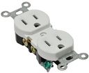 RECEPTACULO DUPLEX C/ TIERRA P/ PLACA 15A 125V BLAN