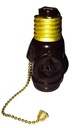 PORTALAMP. C/RECEPT. Y APAGADOR DE CADENA 125 V. 6