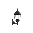 FAROL DE PARED ALUMINIO, NEGRO. E26