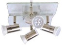 CANOPE CUÁDRUPLE CRISTAL RAYADO GU10-50/C