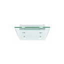 LUM. TECHO MARCO TRANSPARENTE G9-40W