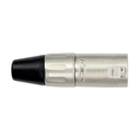KIRLIN 3213 X1P CONECTOR XLR MACHO PLATEADO 3213X1P