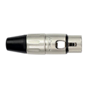KIRLIN 3214 X1P CONECTOR XLR HEMBRA PLATEADO 3214X1P