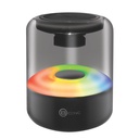 PARLANTE PORTATIL ESTILO CUPULA RECARGABLE CON LUZ 3W BT/FM/USB/AUX/TF-CARD 2HRS NEGRO BC-AU-BS-164-BK BICONIC BC-AU-BS-164-BK