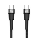 ARGOM CABLE CARGA RAPIDA TIPO C A TIPO C 100W 3M ARG-CB-0050BK
