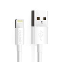 Cable Lightning a USB (Certif. MFi) 1.2Mts, IP0026 blanco IP0026-WH