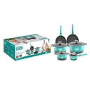 SET DE OLLAS WINNING STAR ST-5106 ALUMINIO 6 PIEZAS GUO-297-WST-DN