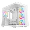 CASE DEEPCOOL CG530U 4F WH MID TOWER VENTILADORES 4 DE 120MM CON PANEL LATERAL Y FRONTAL R-CG530U-WHAGA4-G
