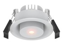 Lámpara Empotrable Downlight LED 3 W, Luz Cálida Brillante, IRC 90, UGR <19, No atenuable