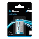 PILA ALCALINA Steren DE 9 VOLTS BAT-9V