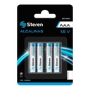 5 PILAS ALCALINAS Steren TIPO AAA 1.5V BAT-AAA4