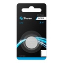 BATERIA DE LITIO Steren DE 3 VOLTS 150MAH TIPO BOTON BAT-CR2025
