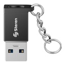 ADAPTADOR Steren PLUG USB 3.0 A JACK USB C USB-4705