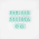 Moldes silicón verde tucán AC023VT