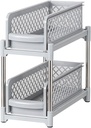 Organizador plástico con rieles gris EXEOG