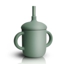 Vaso de silicón con pajilla verde-3D2 MNTVE