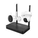 KIT DE CÁMARAS WIFI BALA Y TORRETA HIKVISION NKS4245WBTH 4MP 5MP WIFI H.265 2.8 MM 30 M BALA 10 M TORRETA AUDIO WIFI 2.4 GHZ NVR 4 CANALES IP66 EN CÁMARA BALA 301502089