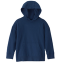 Pullover con capucha azul marino para niño