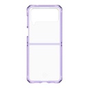 Funda ITSKINS Hybrid R Clear para Samsung Galaxy Z Flip 4, Lila transparente